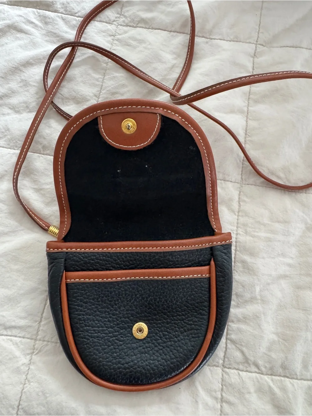 Vintage Oggi Domani Crossbody Saddle bag
